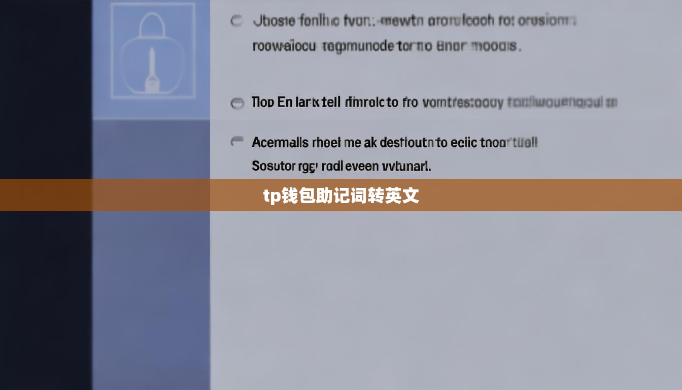 tp钱包助记词转英文